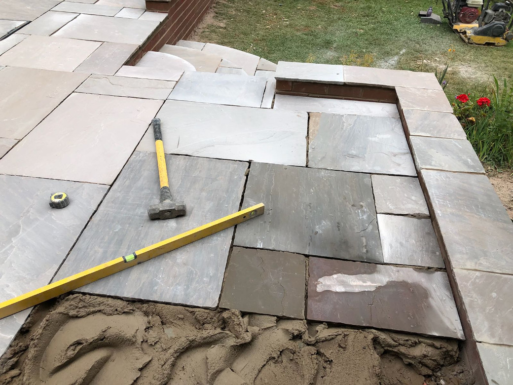 Examples of block paving.