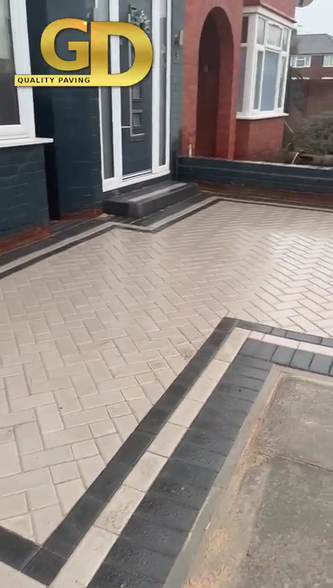 Examples of block paving.